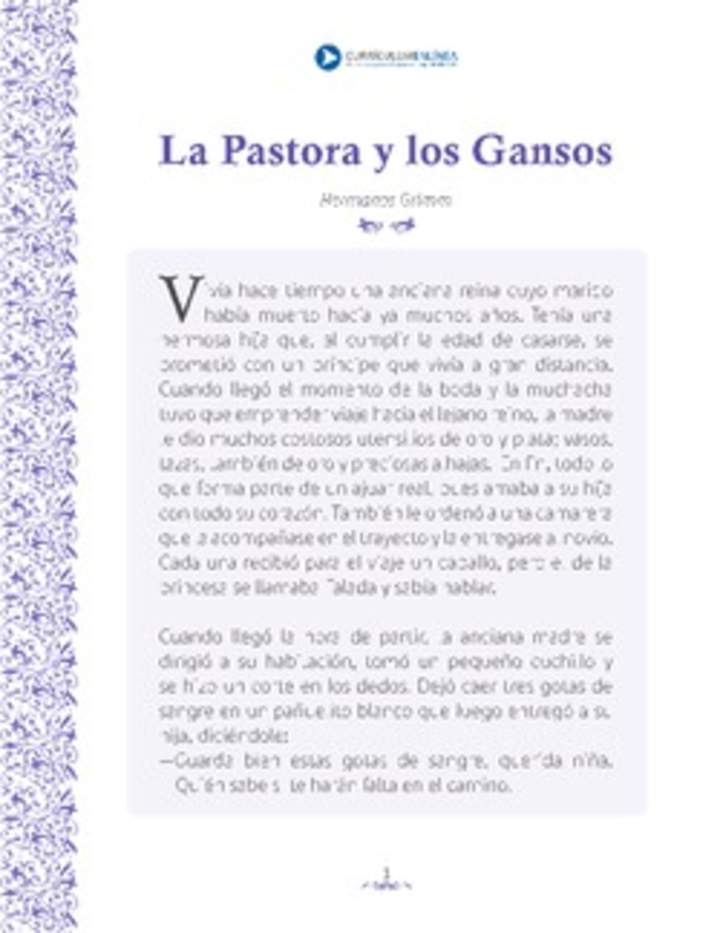 La pastora y los gansos