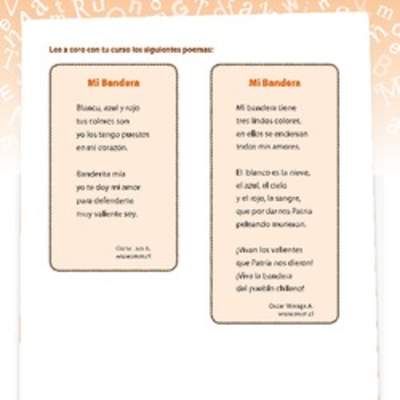 Poemas a la bandera chilena