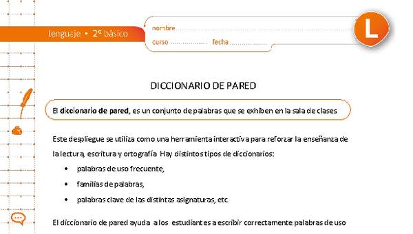 Diccionario de pared ciencias