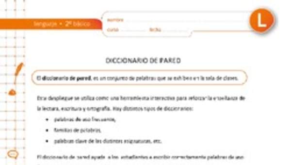 Diccionario de pared ciencias