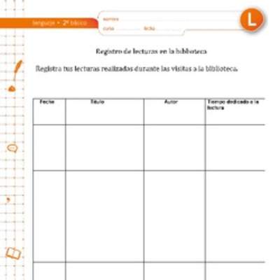 Registro de visitas a la biblioteca