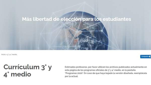 Asesoría de Implementación Curricular 3° y 4° medio 2022