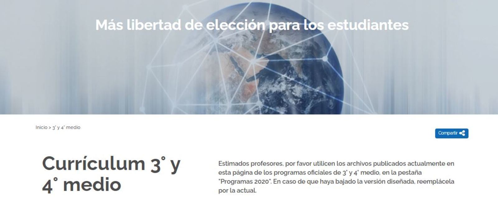 Asesoría de Implementación Curricular 3° y 4° medio 2022