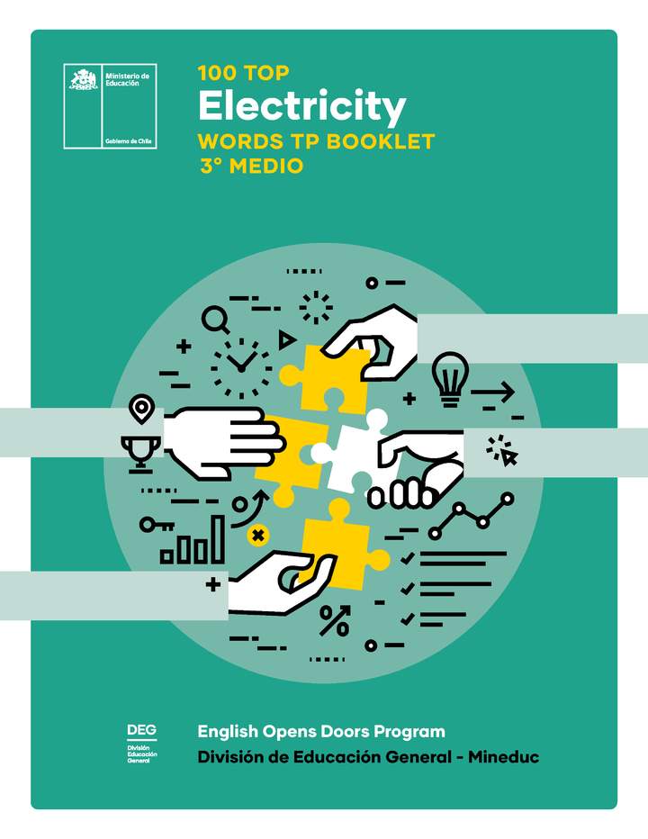 100 Top. Electricity. Words TP booklet 3° medio