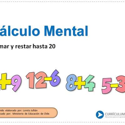 Cálculo mental contando hacia delante