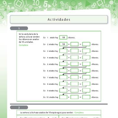 Resolución de problemas de adición y sustracción utilizando decenas Resolución de problemas de adición y sustracción utilizando decenas