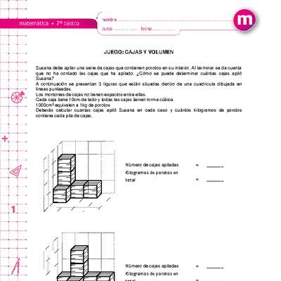 Juego: cajas y volumen