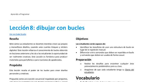 Lección8: dibujar con bucles