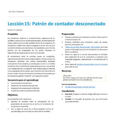 Unidad 1 - Lección 15: Patrón de contador desconectado