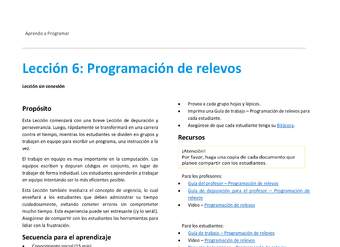 Unidad 1 - Lección 06: Programación de relevos