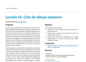 Unidad 1 - Lección 14: Ciclo de dibujo aleatorio