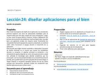 Unidad 2 - Lección24: diseñar aplicaciones para el bien