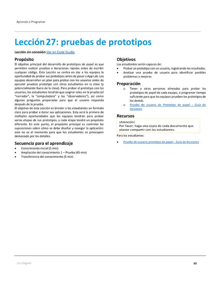 Unidad 2 - Lección27: pruebas de prototipos