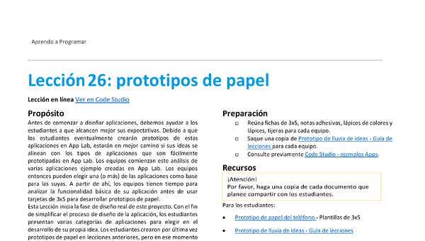 Unidad 2 - Lección26: prototipos de papel