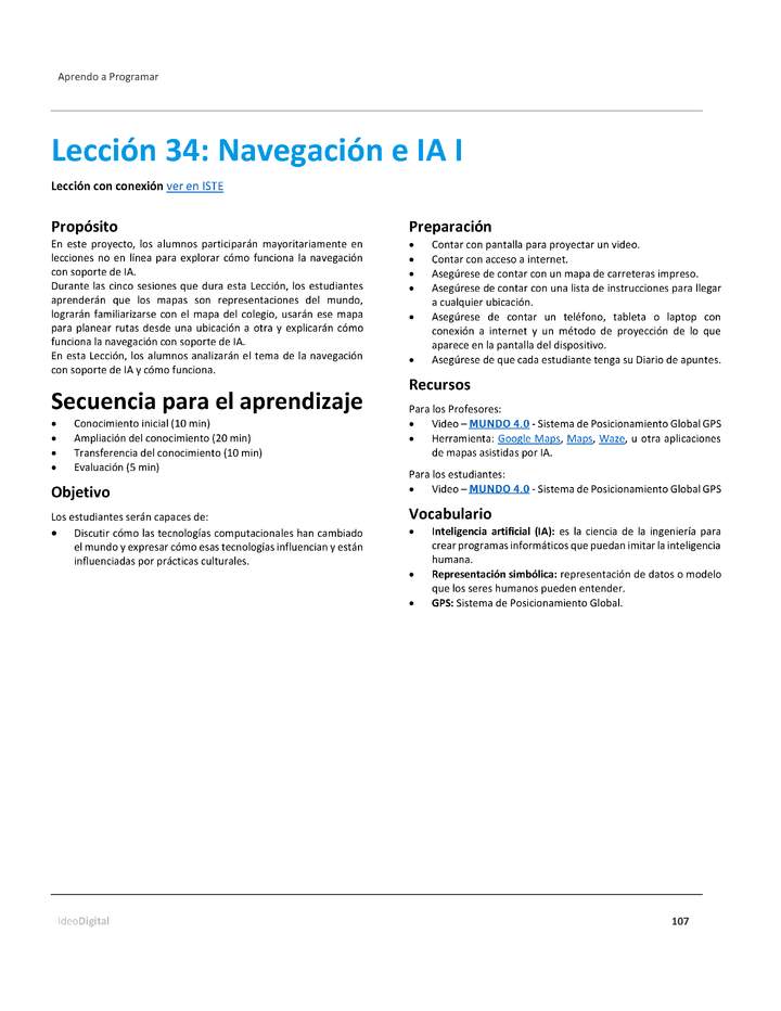 Unidad 4 - Lección 34: Navegación e IA I