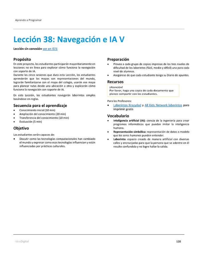 Unidad 4 - Lección 38: Navegación e IA V