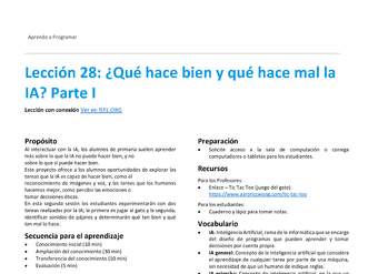 Unidad 4 - Lección 28: ¿Qué hace bien y qué hace mal la IA? Parte I