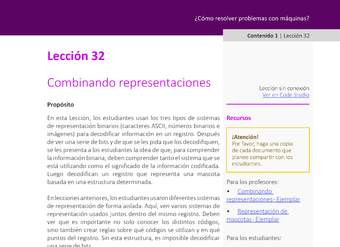 Unidad 2 - Lección 32: Combinando representaciones
