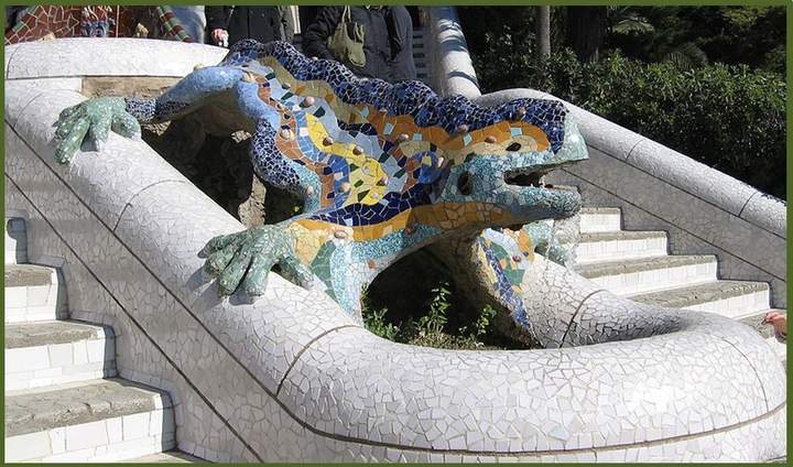 Imágenes de la Lagartija o Salamandra de Antonio Gaudí
