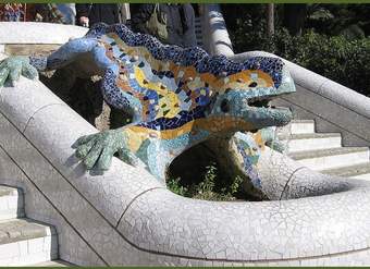 Imágenes de la Lagartija o Salamandra de Antonio Gaudí