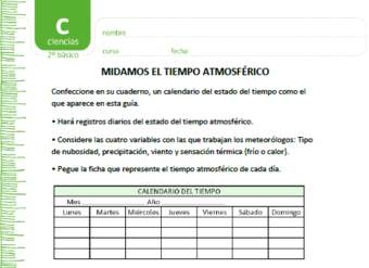 Midamos el tiempo atmosférico