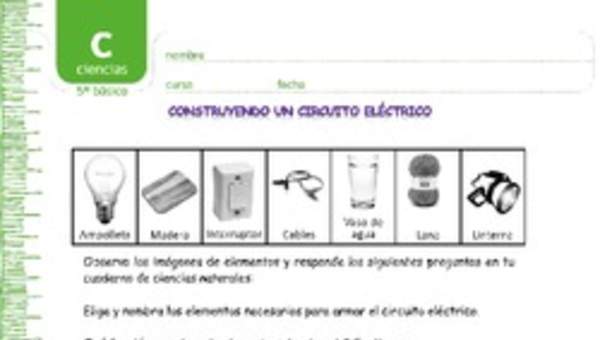 Construyan un circuito eléctrico