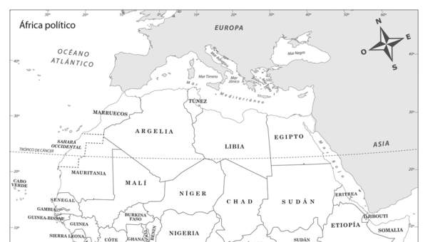 Mapa político de África