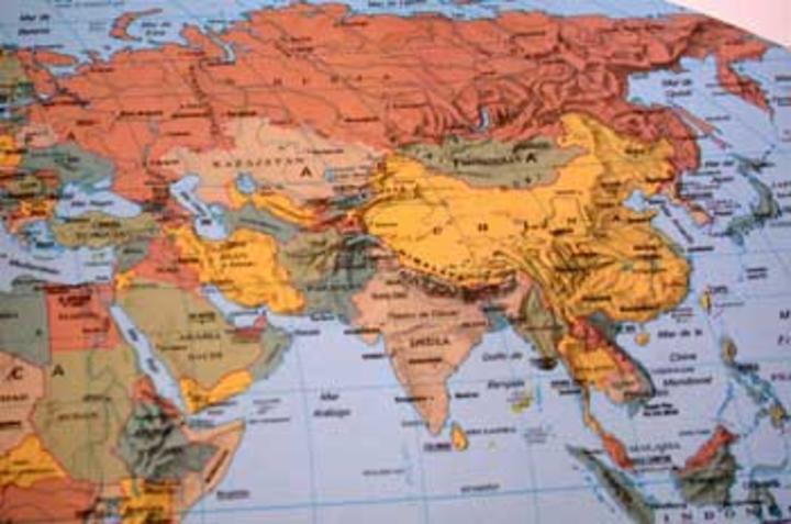 Mapa político de Asia