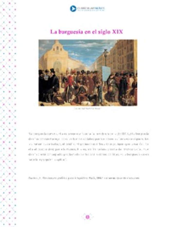 La burguesía en el siglo XIX