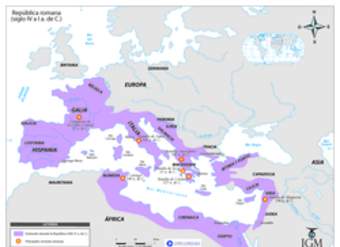 Mapa expasión romana