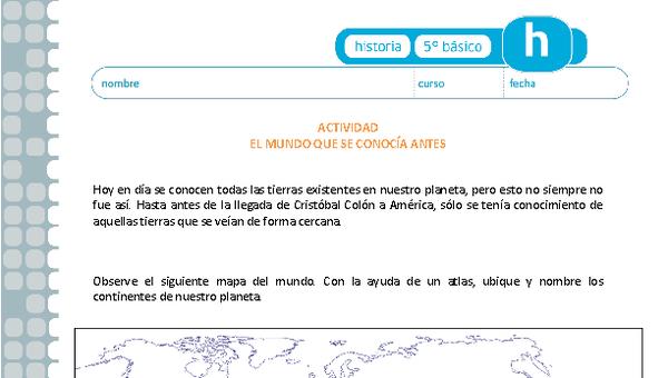 El mundo que se conocía antes