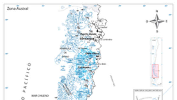 Mapa de la zona Austral