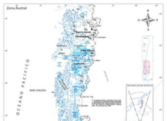 Mapa de la zona Austral