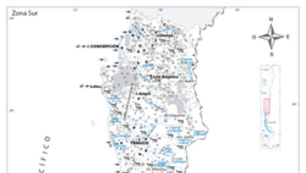 Mapa de la zona Sur