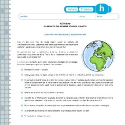 El impacto de los humanos sobre el planeta