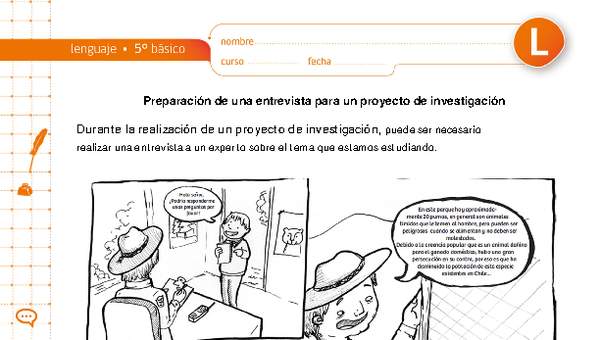 Preparación de una entrevista para un proyecto de investigación