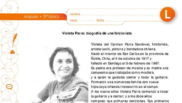 Violeta Parra: biografía de una folclorista