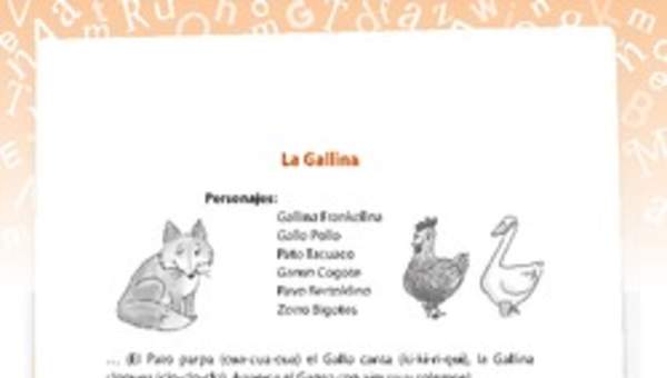 Texto La gallina