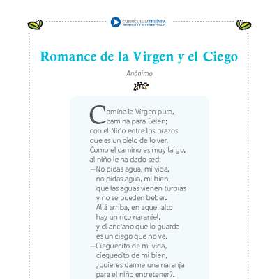 Romance de la virgen y el ciego