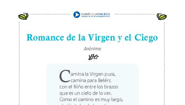 Romance de la virgen y el ciego