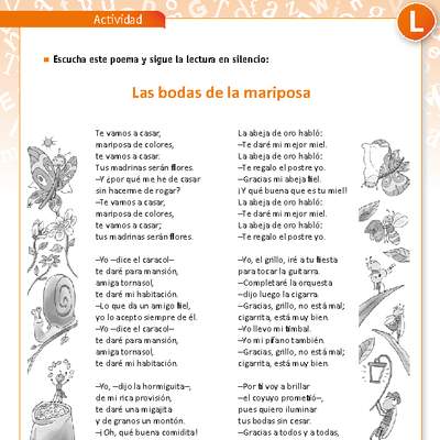 Actuación Las bodas de la mariposa