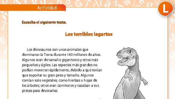 Representación de dinosaurios