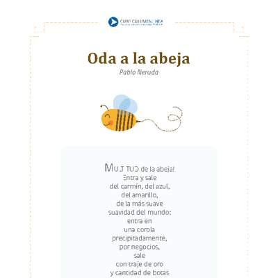 Oda a la abeja