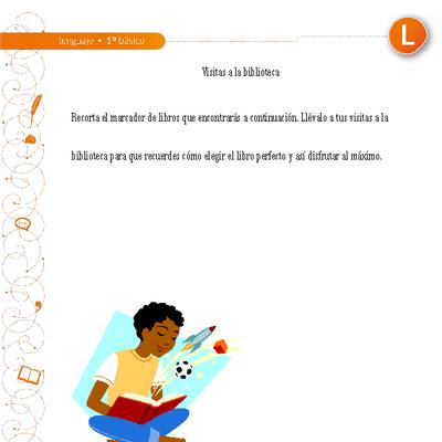Marcador de libros para la biblioteca