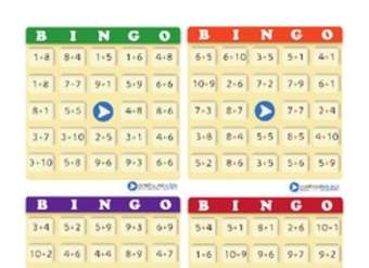 Juego: bingo compuesto de adiciones (II)