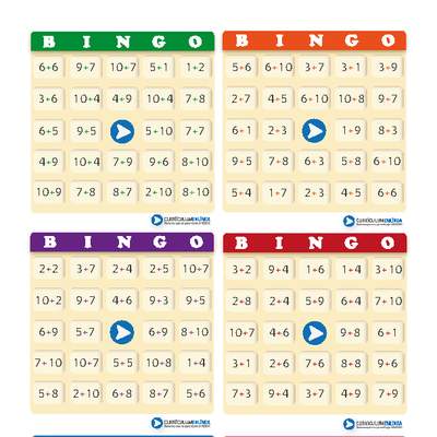 Juego: bingo compuesto de adiciones (VI)