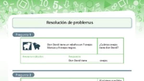 Resolución de problemas de adición y sustracción (I)