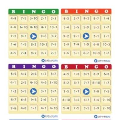 Juego: bingo compuesto de adiciones (I)