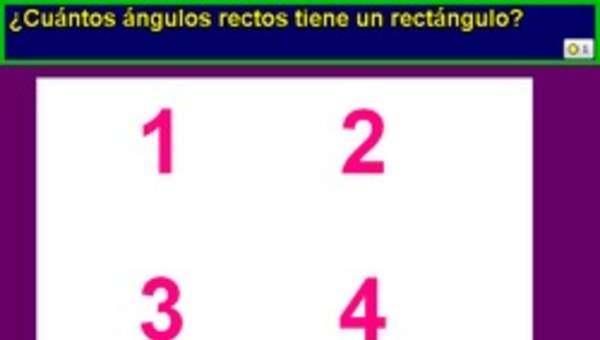 Número de ángulos rectos en un rectángulo