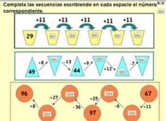 Completar secuencias numéricas (II)